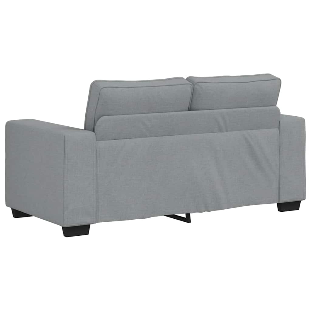 2-Seater Sofa Light Grey 160x77x82 cm Fabric