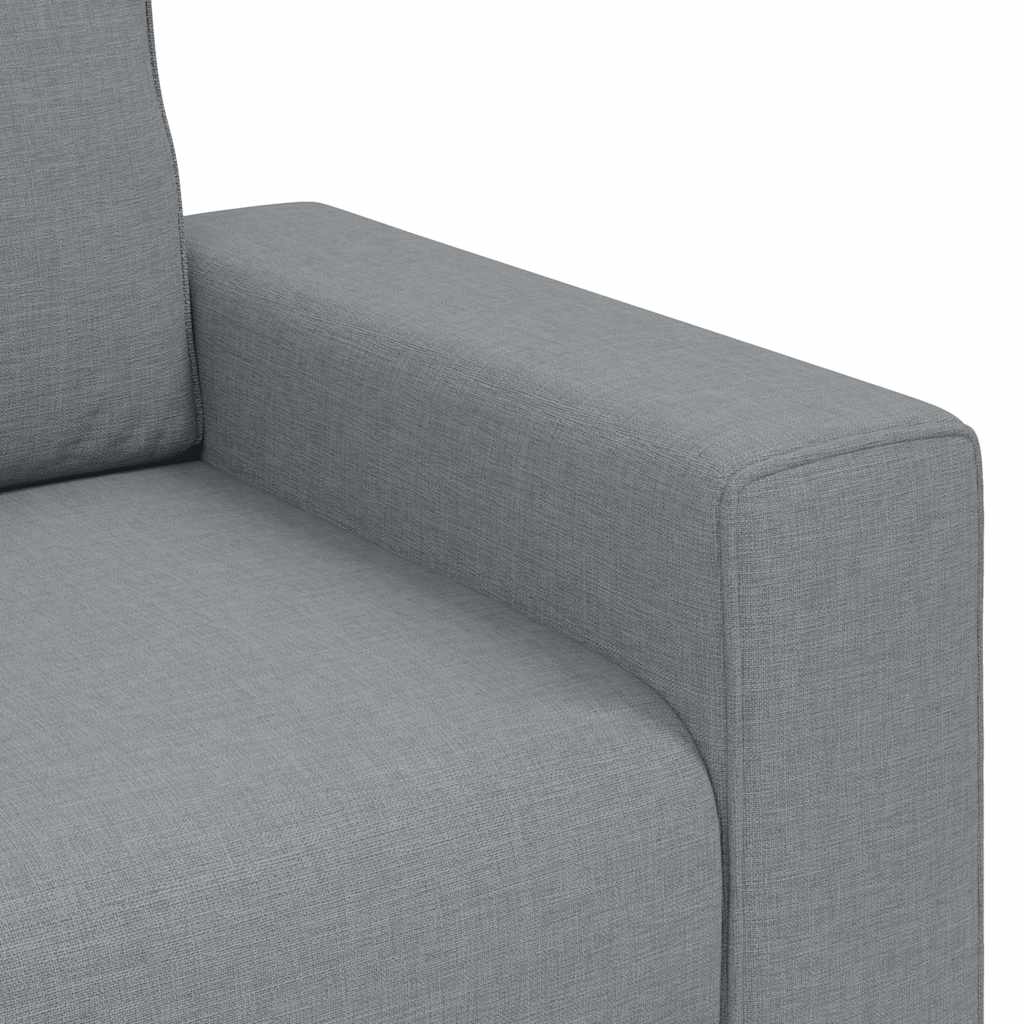 2-Seater Sofa Light Grey 160x77x82 cm Fabric