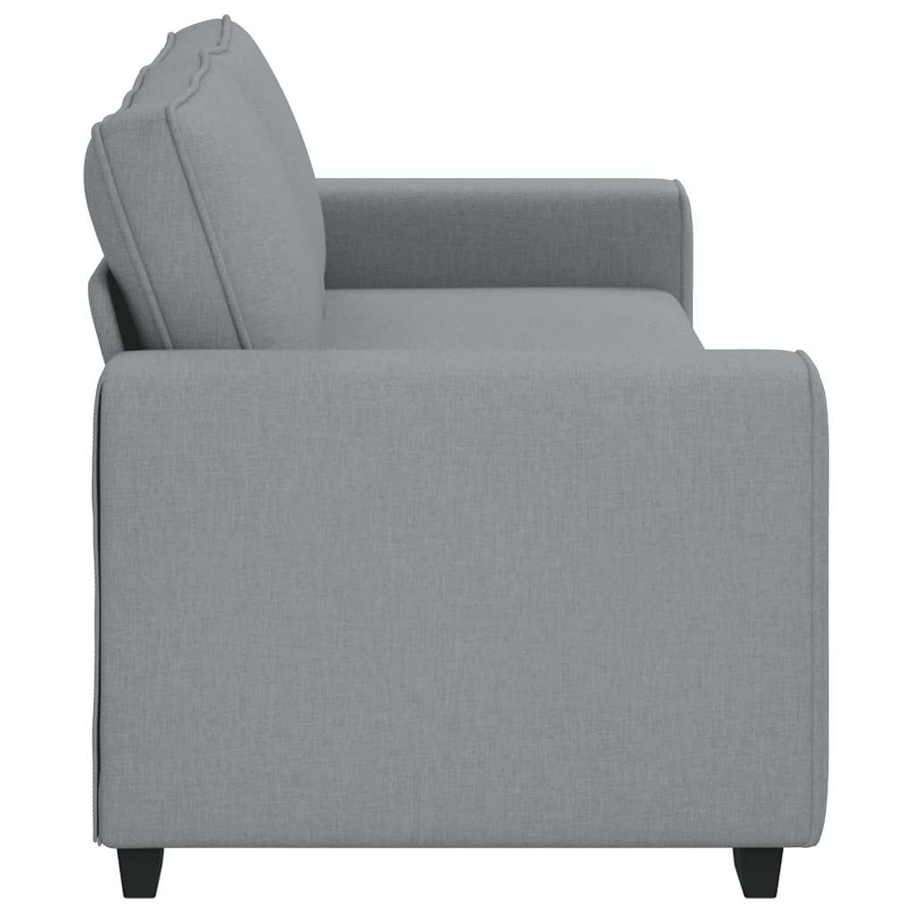 3-Seater Sofa Light Grey 220x77x82 cm Fabric