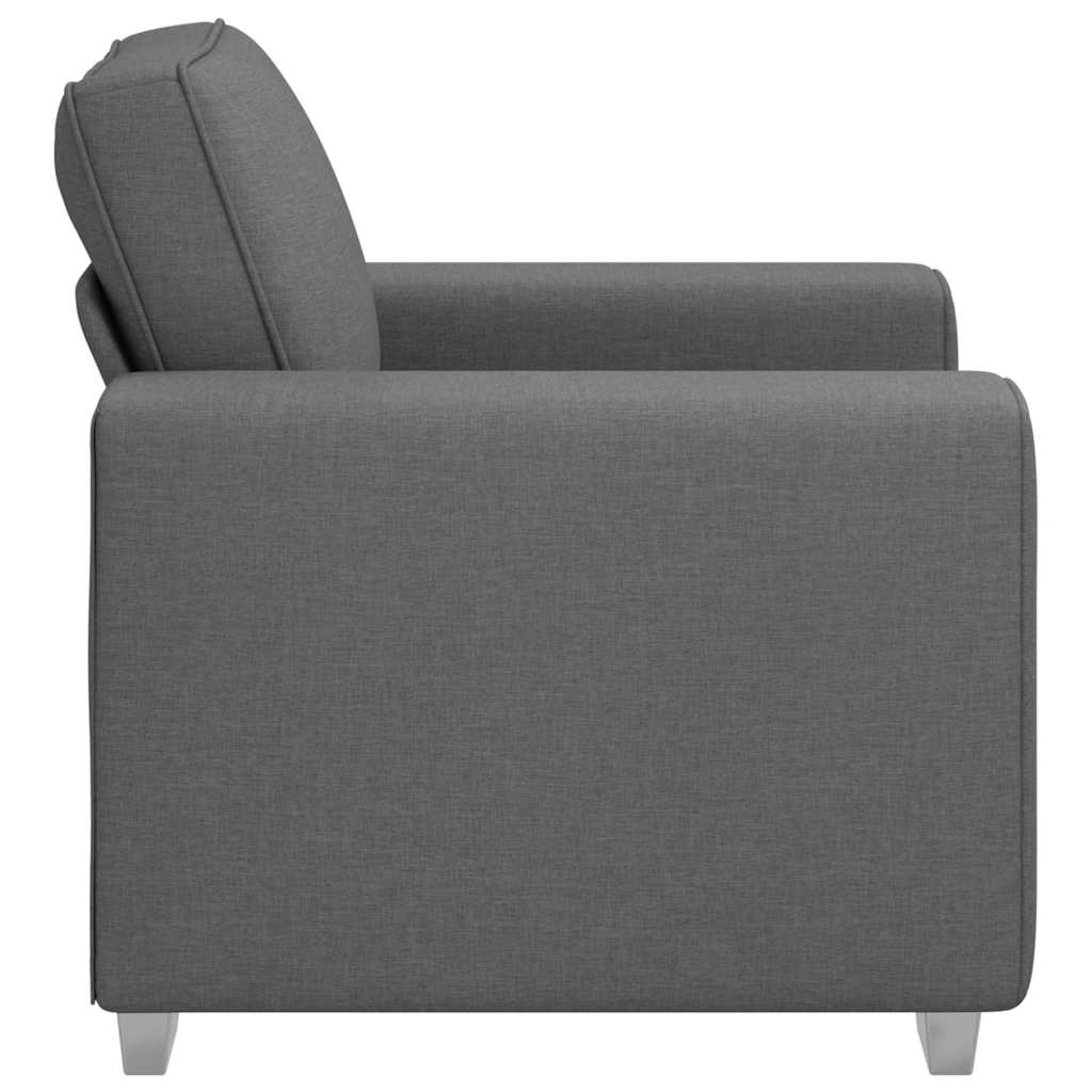 Sofa Dark Grey 100 x 77 x 82 cm Fabric