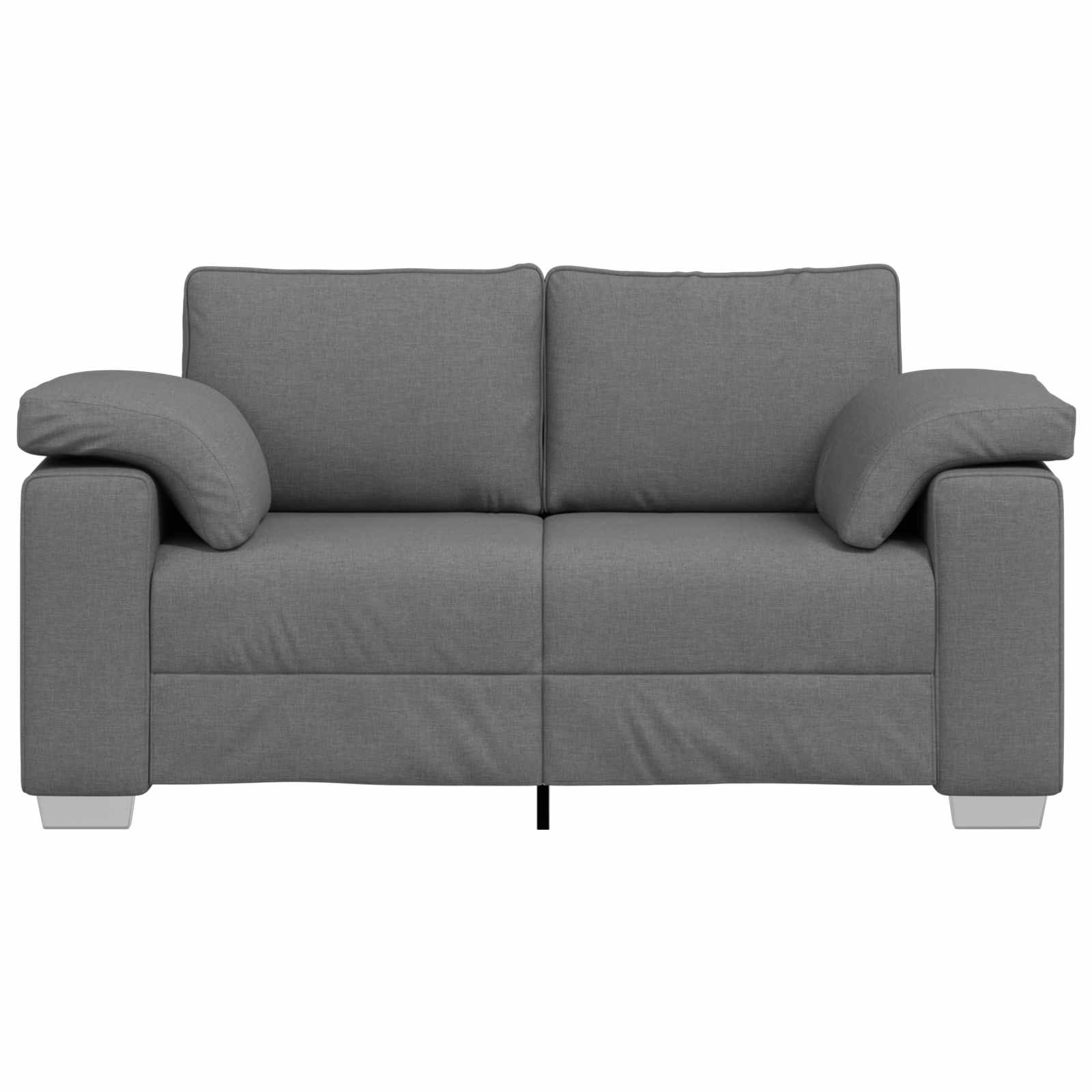 Loveseat Sofa Dark Grey 160 cm Fabric