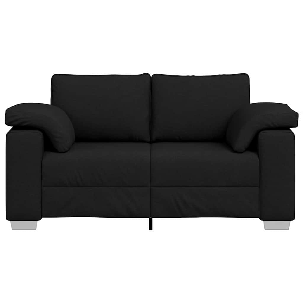 Sofa with Cushion Black 160 x 77 x 82 cm Fabric