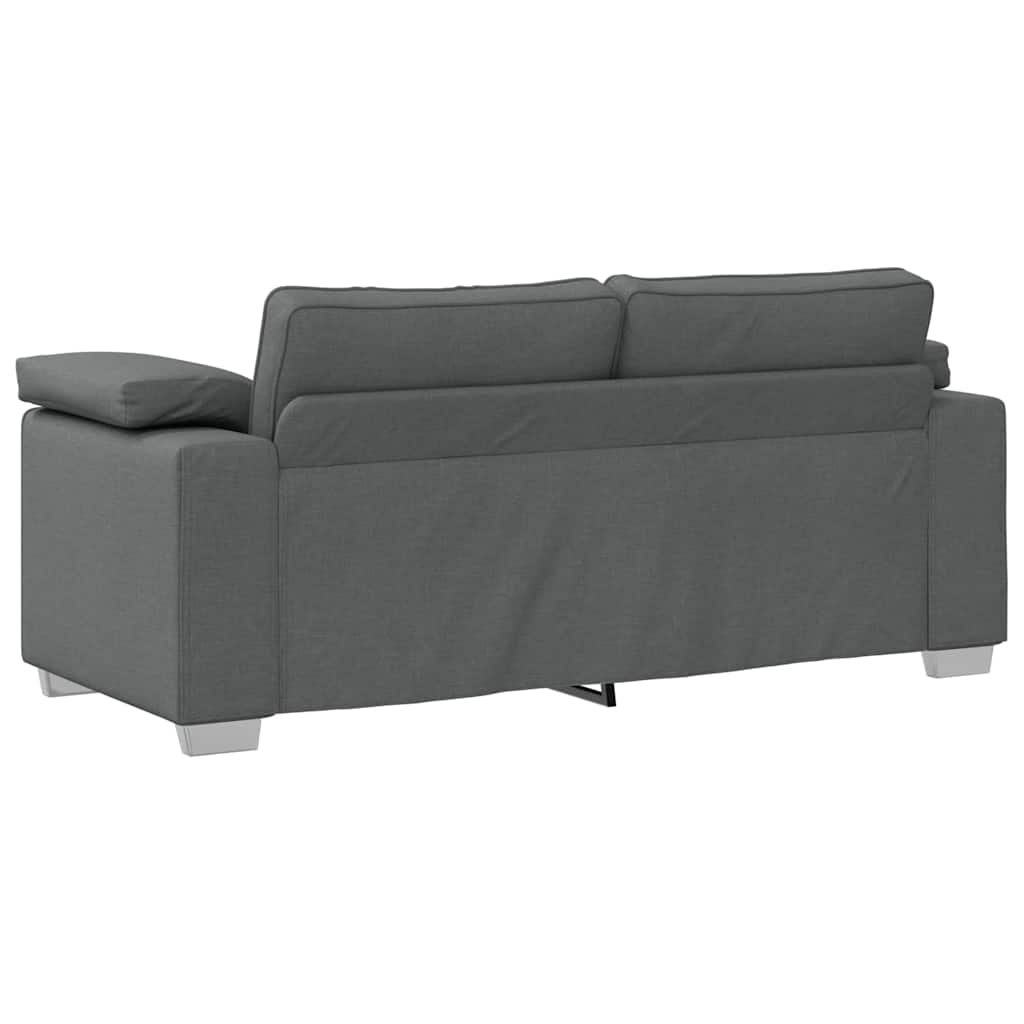 Sofa with Cushion Dark grey 180 x 77 x 82 cm Fabric