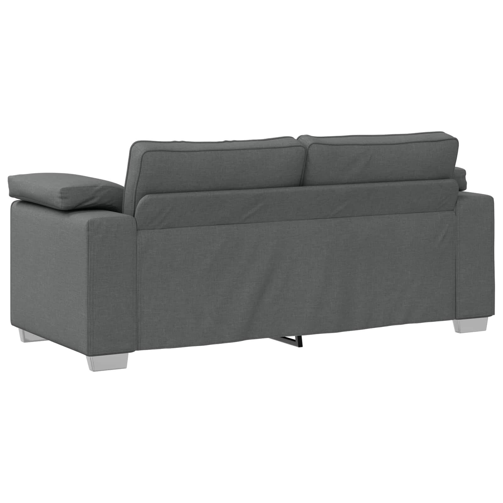 Loveseat Sofa Dark Grey 180 cm Fabric