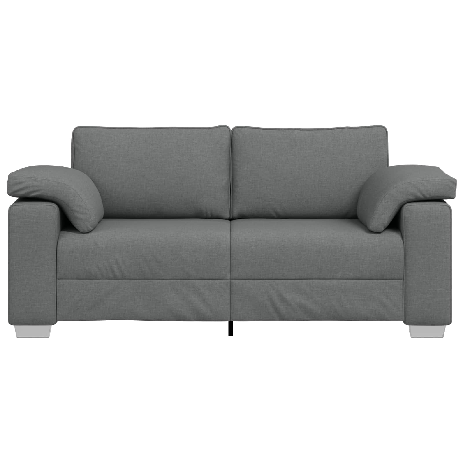 Loveseat Sofa Dark Grey 180 cm Fabric