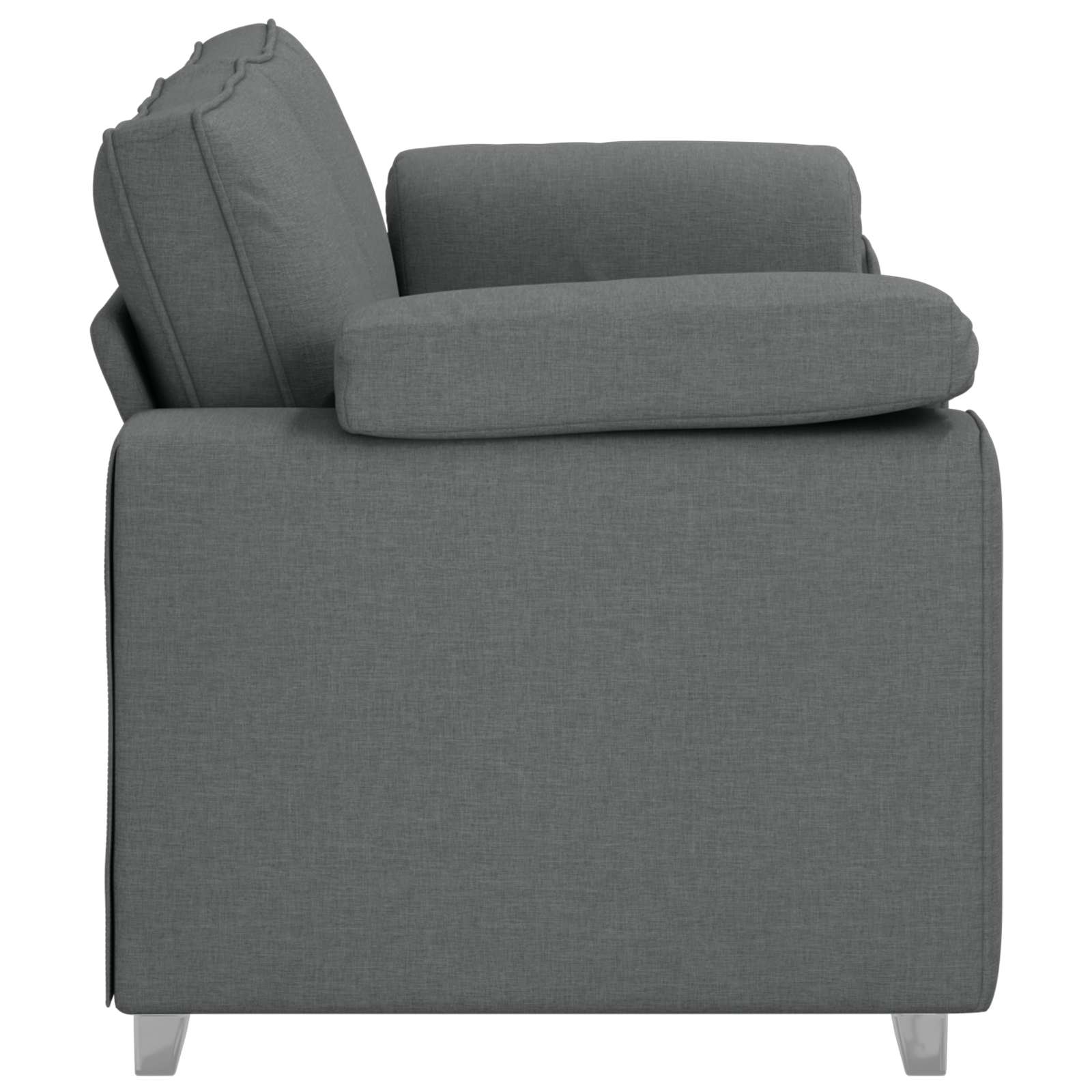 Loveseat Sofa Dark Grey 180 cm Fabric