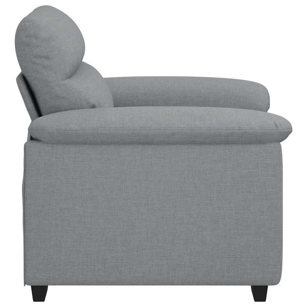 Sofa Chair Light Grey 60 cm Fabric