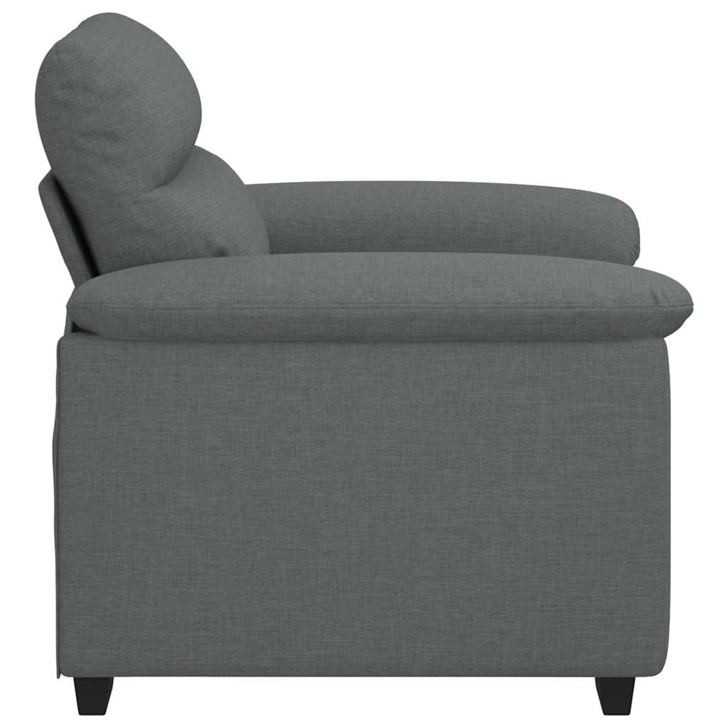 Sofa Chair Dark Grey 60 cm Fabric