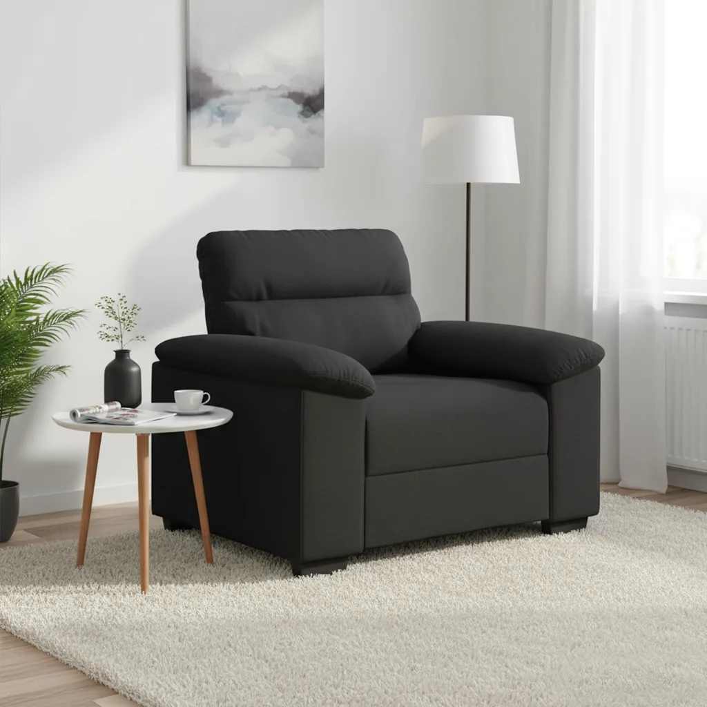 Sofa Chair Black 100x81x84 cm Fabric