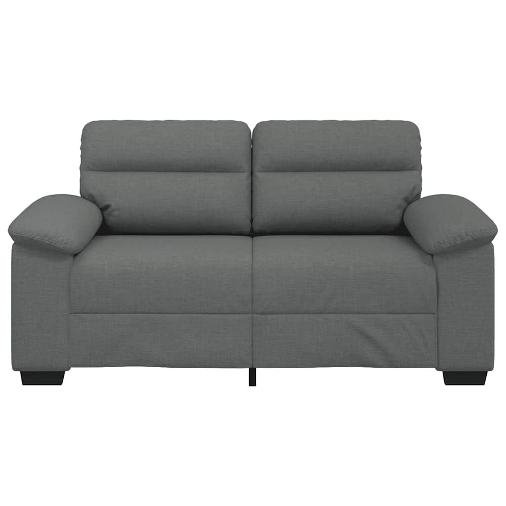 2-Seater Sofa Dark Grey 120 cm Fabric