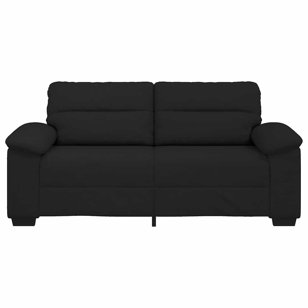 2-Seater Sofa Black 180x81x84 cm Fabric