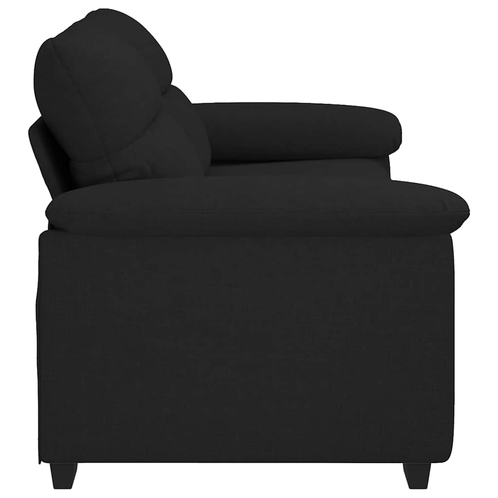 2-Seater Sofa Black 180x81x84 cm Fabric