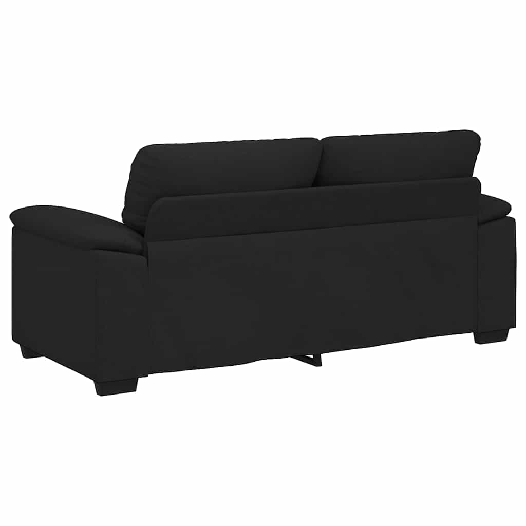 2-Seater Sofa Black 180x81x84 cm Fabric