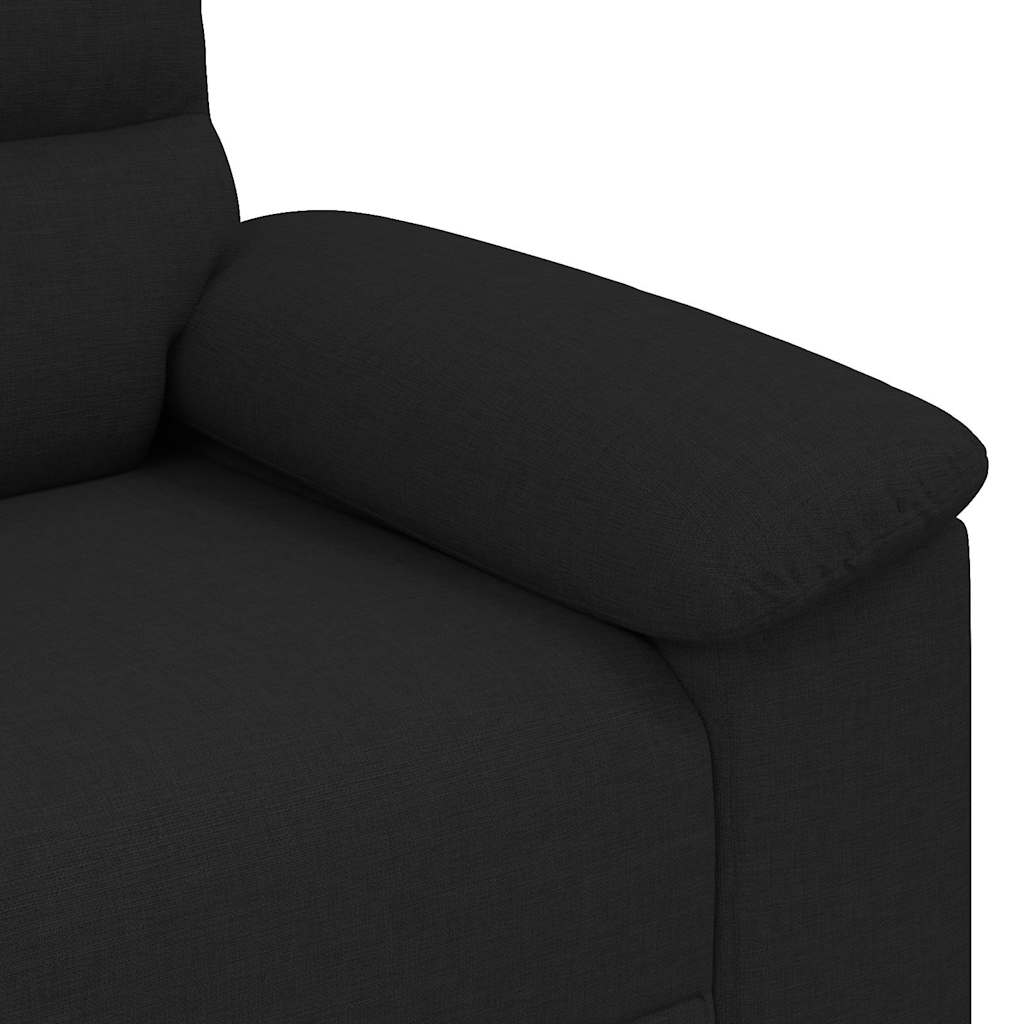 2-Seater Sofa Black 180x81x84 cm Fabric
