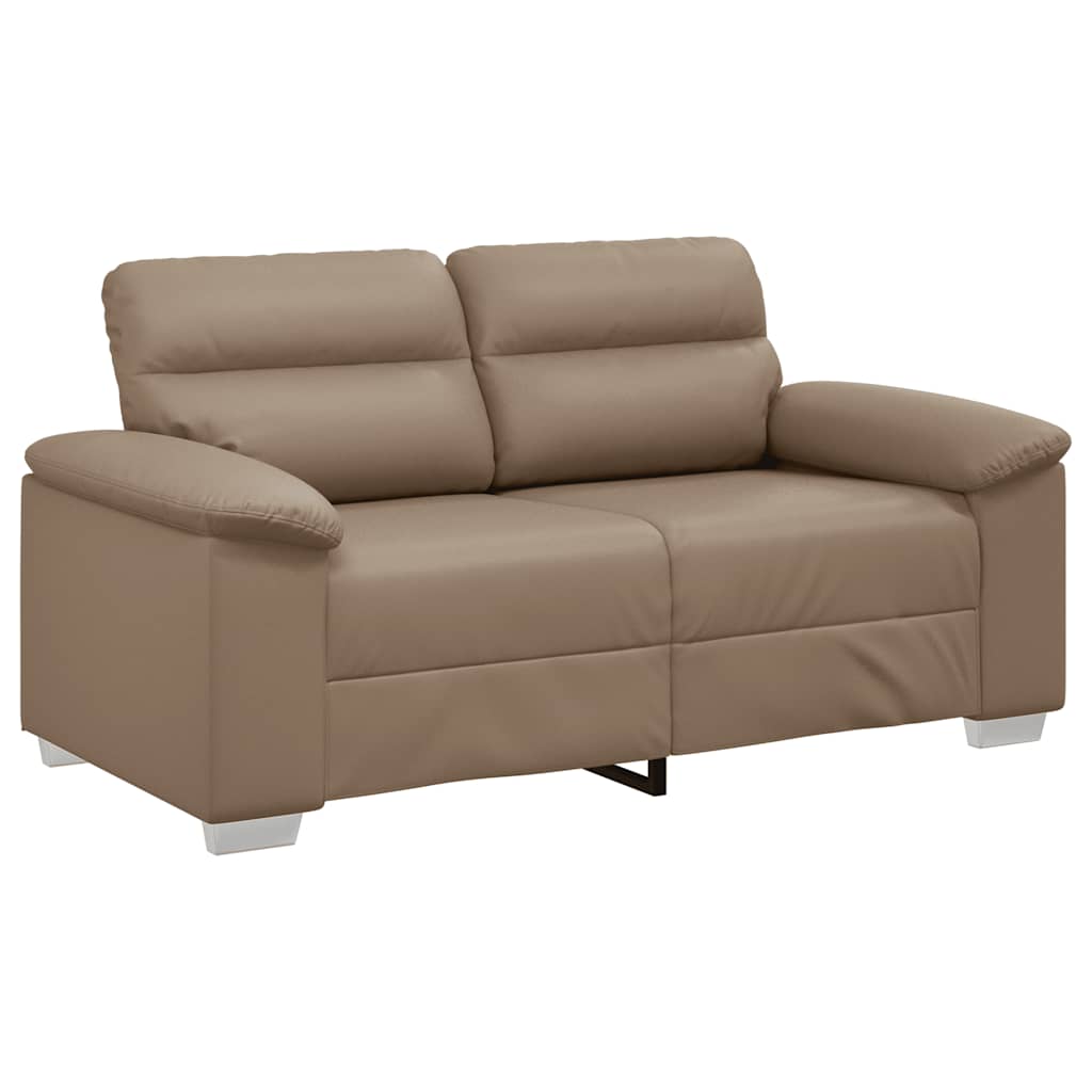 2-Seater Sofa Cappuccino 120 cm Faux Leather