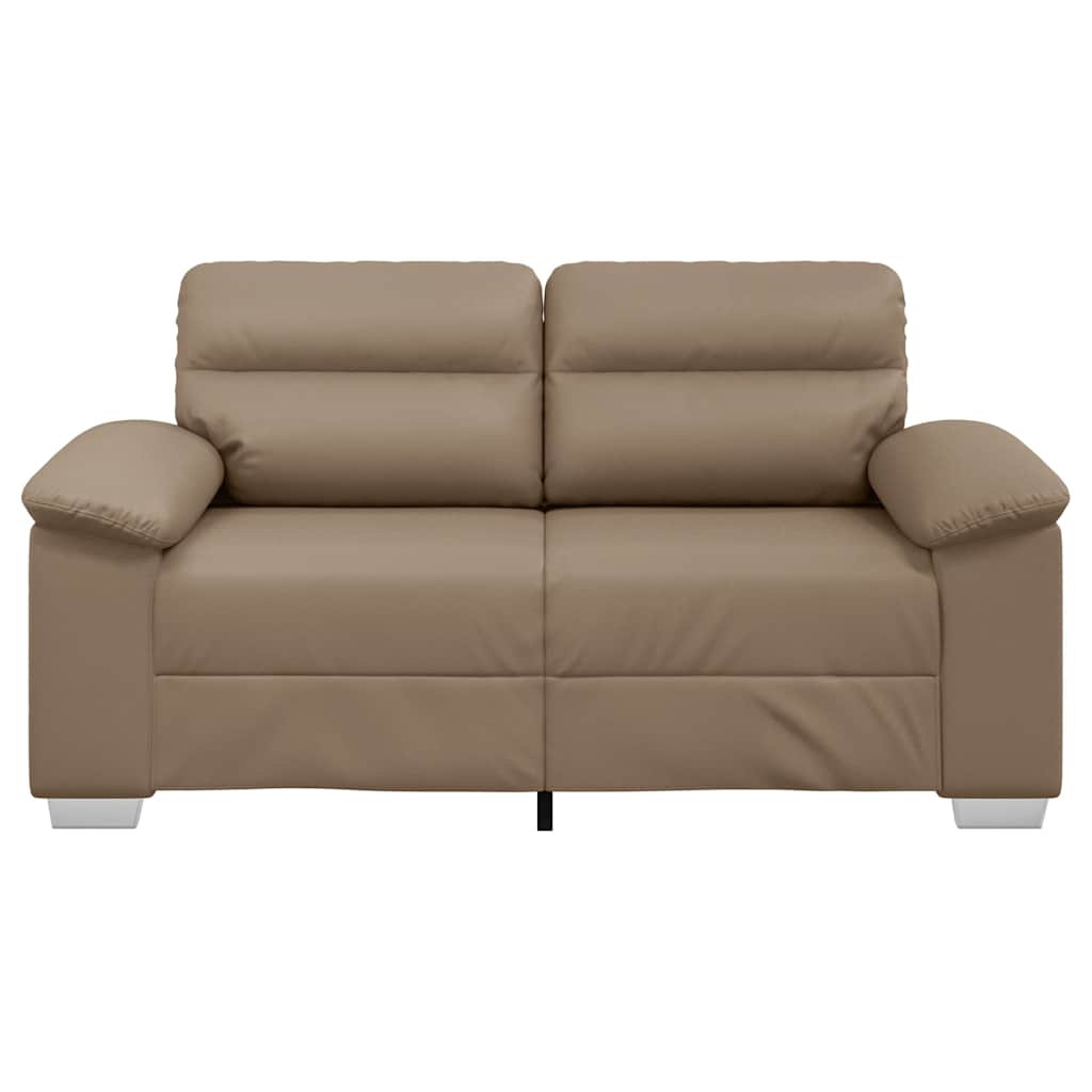 2-Seater Sofa Cappuccino 120 cm Faux Leather