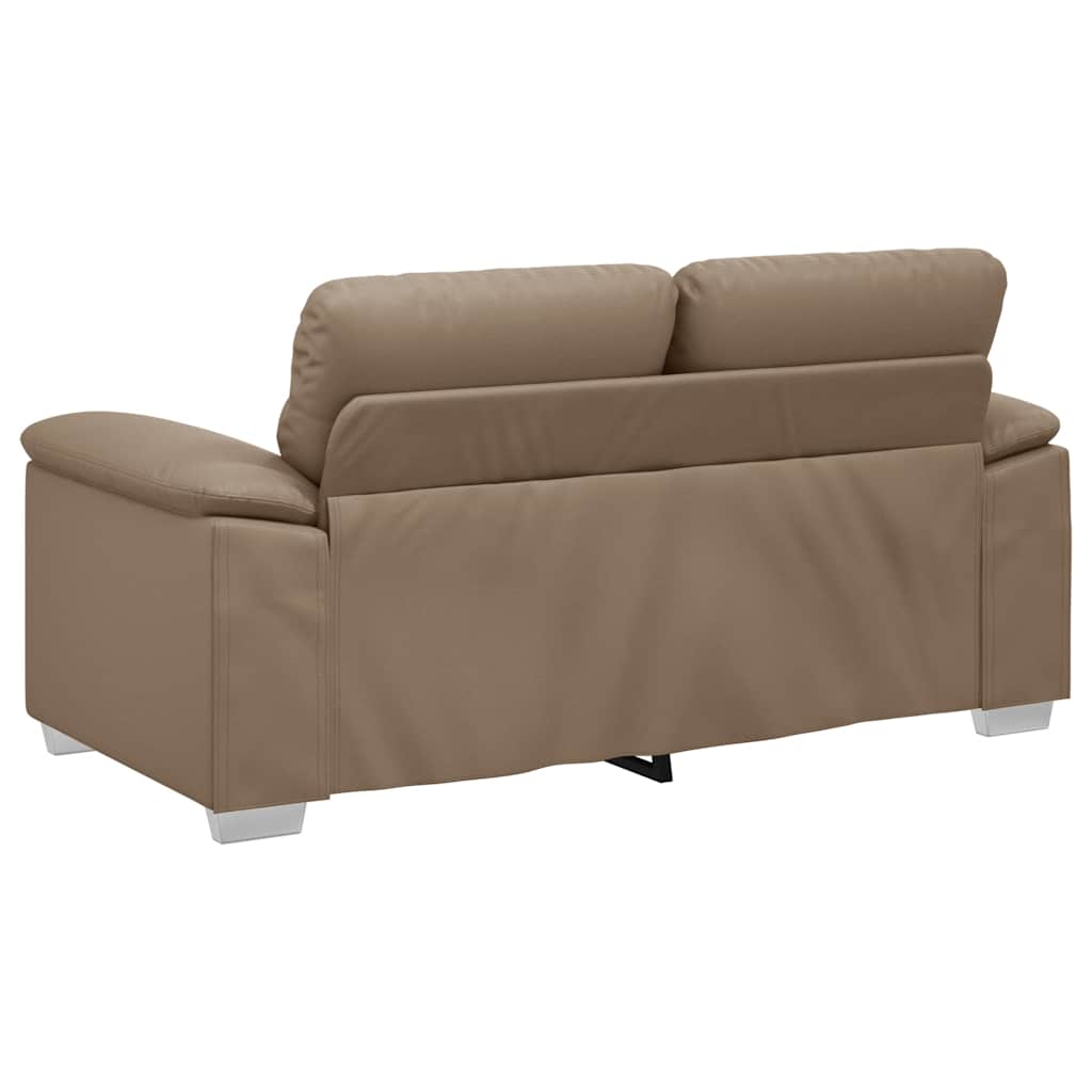 2-Seater Sofa Cappuccino 120 cm Faux Leather