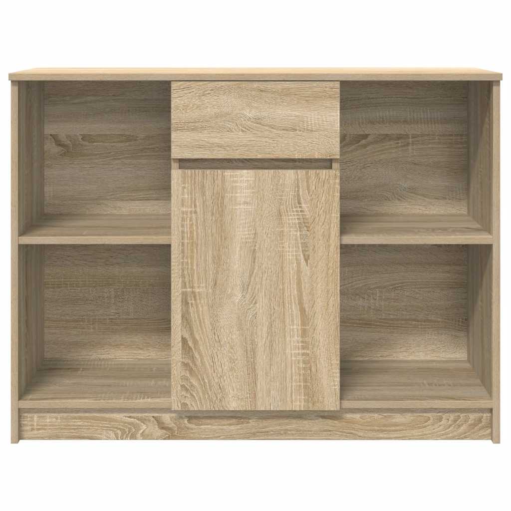 Sideboard with Drawer Sonoma Oak 101x35x76 cm Engineered Wood