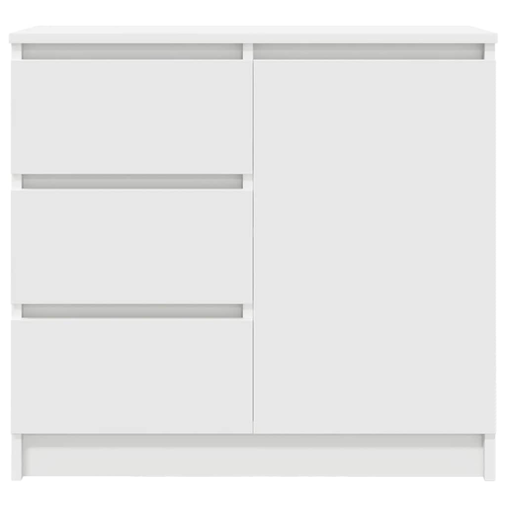 Sideboard with Drawer White 71x35x65 cm Engineered Wood