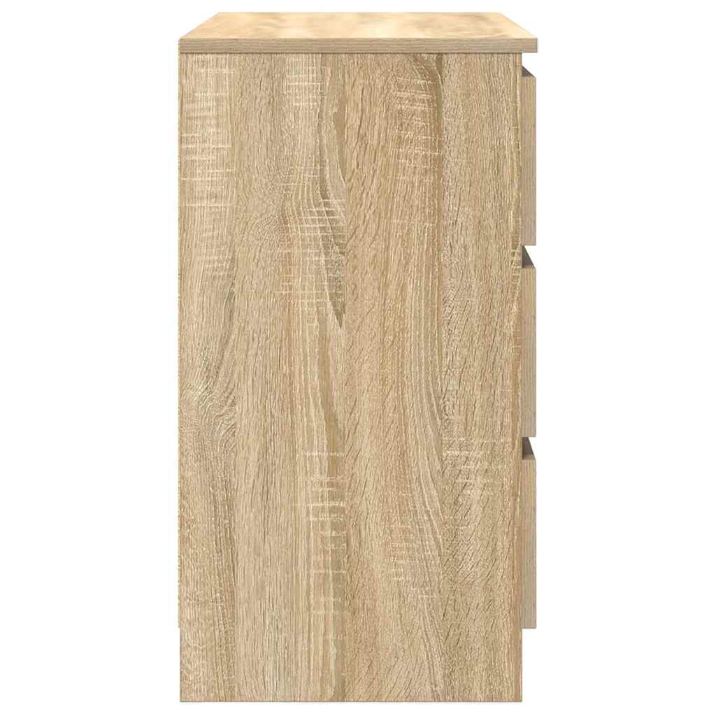 Sideboard with Drawer Sonoma Oak 71x35x65 cm Engineered Wood
