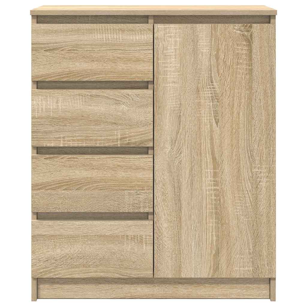 Sideboard with Drawers Sonoma Oak 71x35x84 cm Engineered Wood