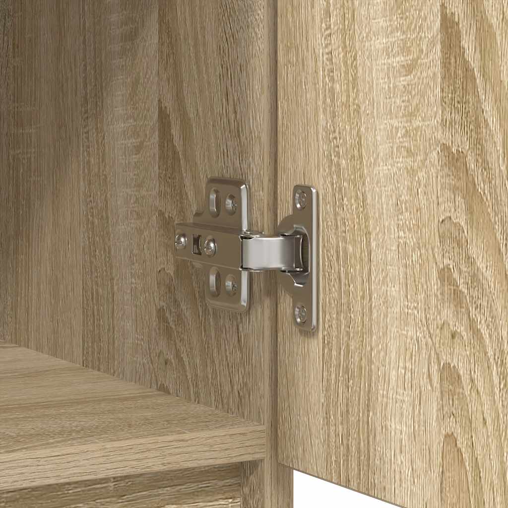 Sideboard with Drawers Sonoma Oak 71x35x84 cm Engineered Wood