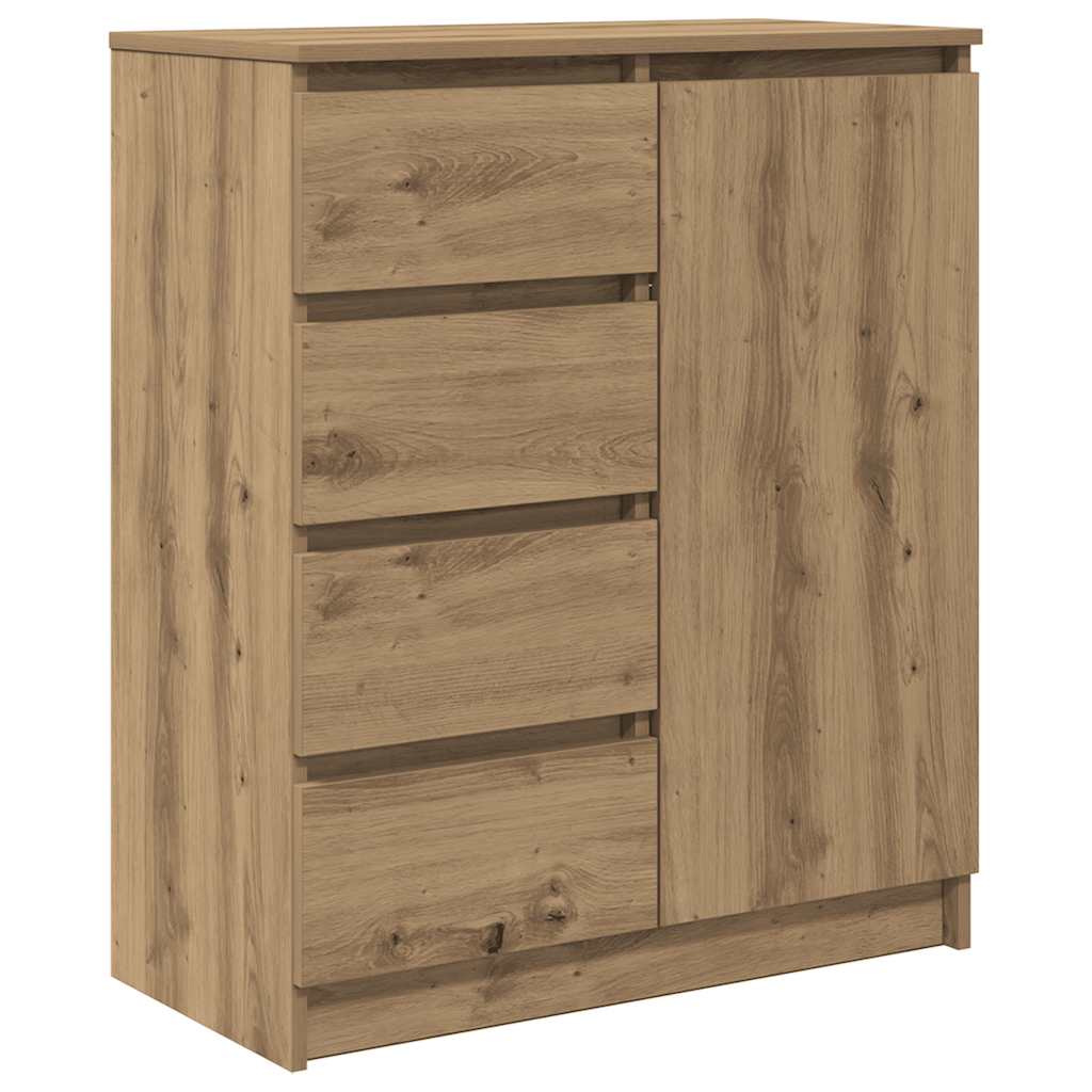 Sideboard with Drawers Artisan Oak 71x35x84 cm Engineered Wood
