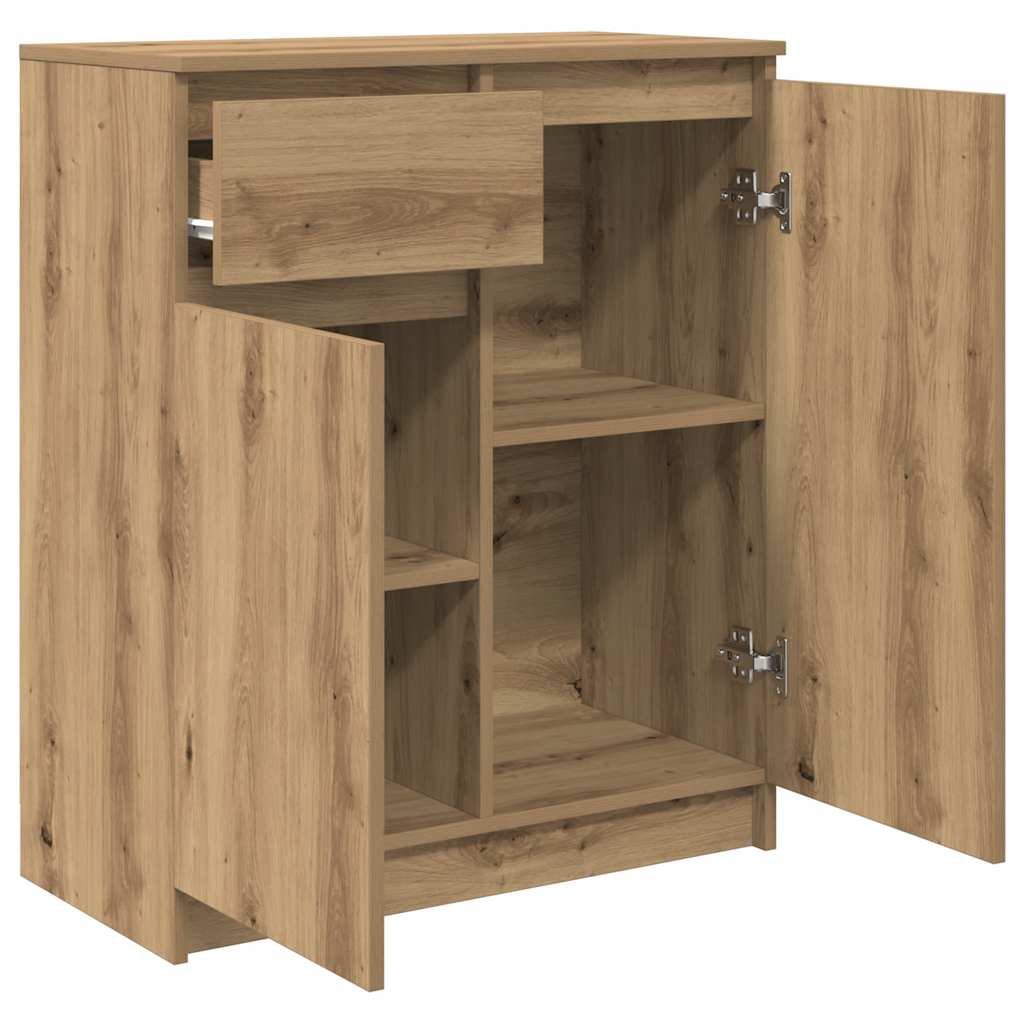 Sideboard with Drawer Artisan Oak 71x35x84 cm Engineered Wood
