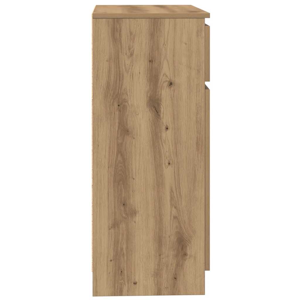Sideboard with Drawer Artisan Oak 71x35x84 cm Engineered Wood
