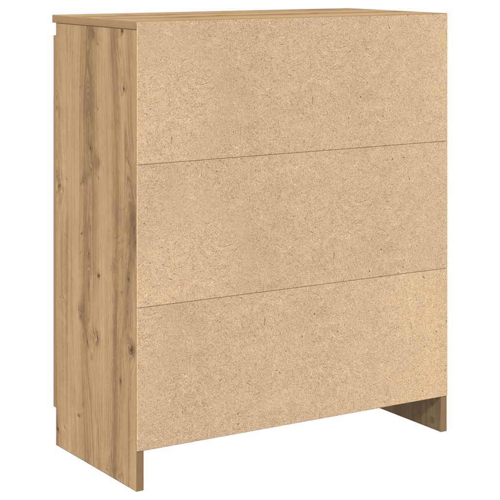 Sideboard with Drawer Artisan Oak 71x35x84 cm Engineered Wood