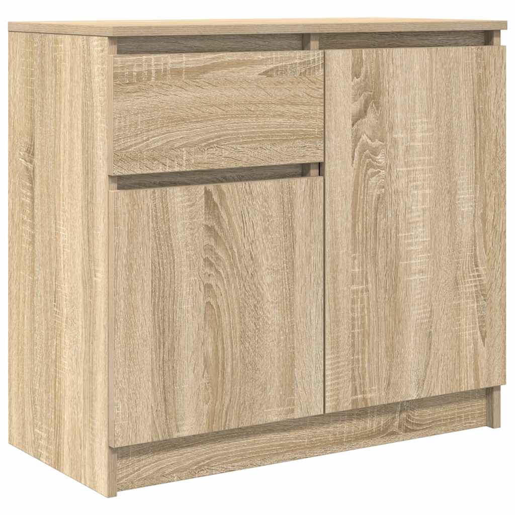 Sideboard with Drawer Sonoma Oak 71x35x65 cm Engineered Wood