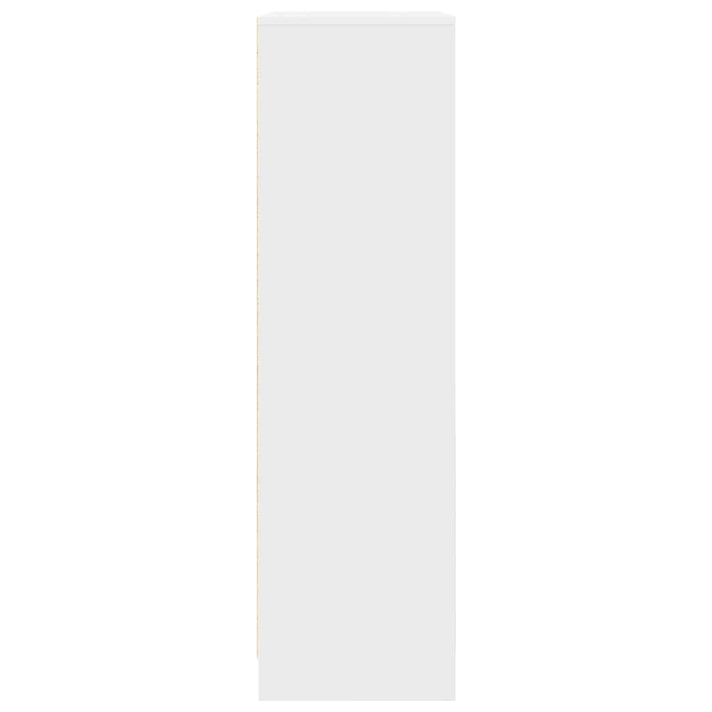 Cabinet with Drawer White 55.5x34x119.5 cm Engineered Wood