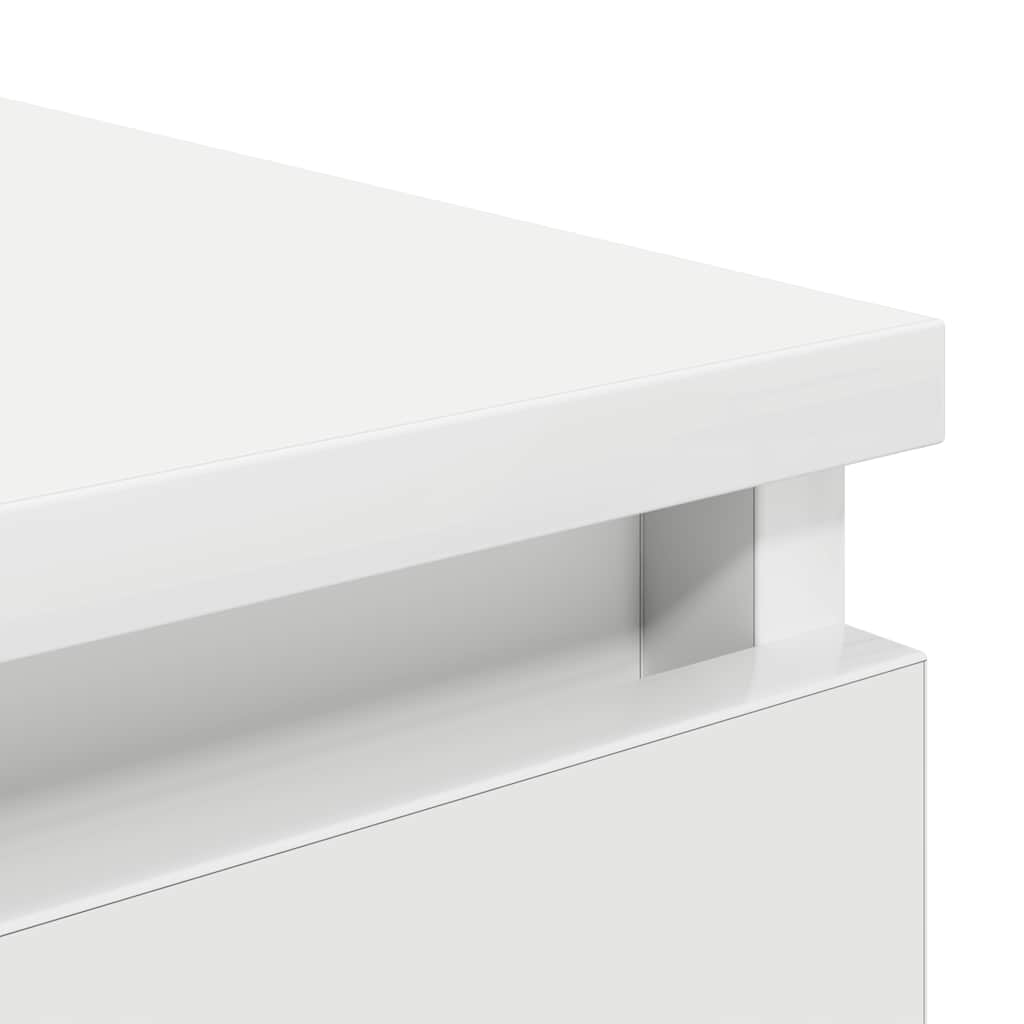 Sideboard White 37.5x35x76 cm Engineered Wood