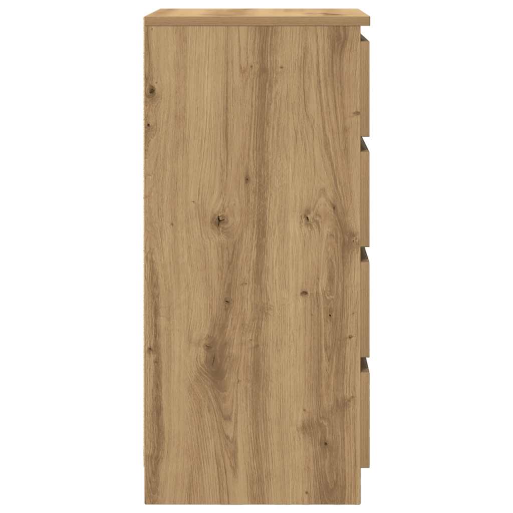 Sideboard with Drawers Artisan Oak 37.5x35x99 cm Engineered Wood