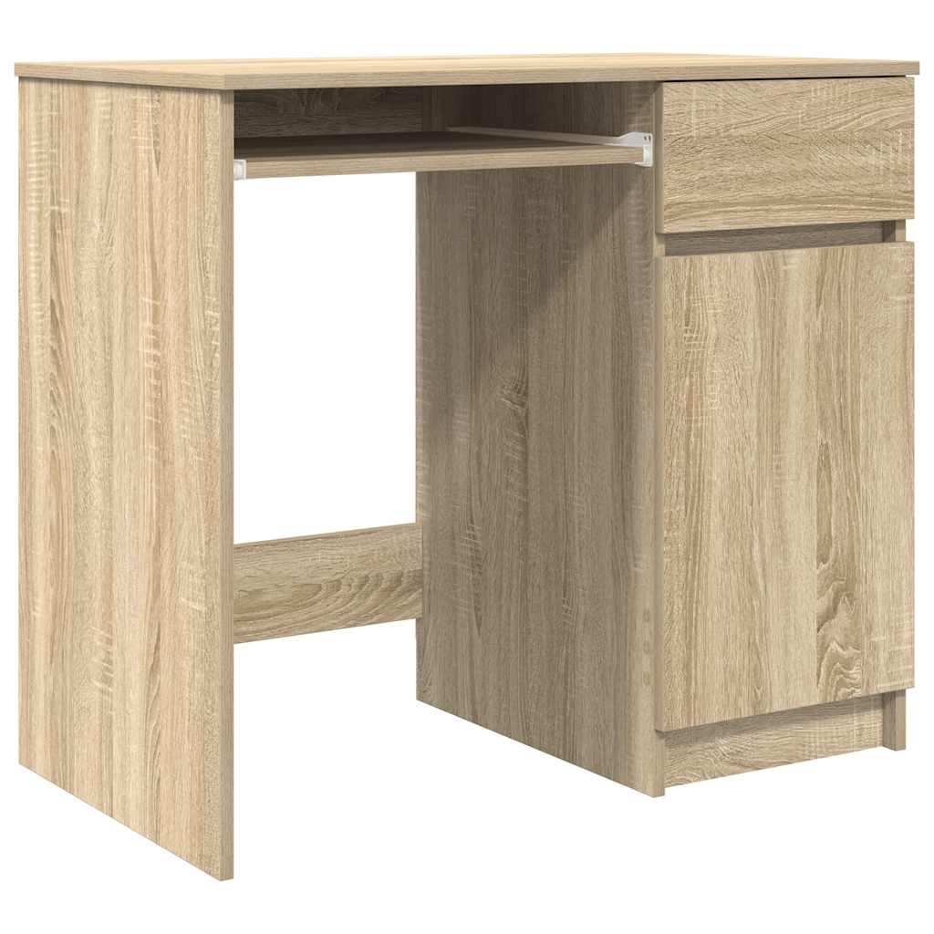 Desk Sonoma Oak 86x49x76 cm Engineered Wood