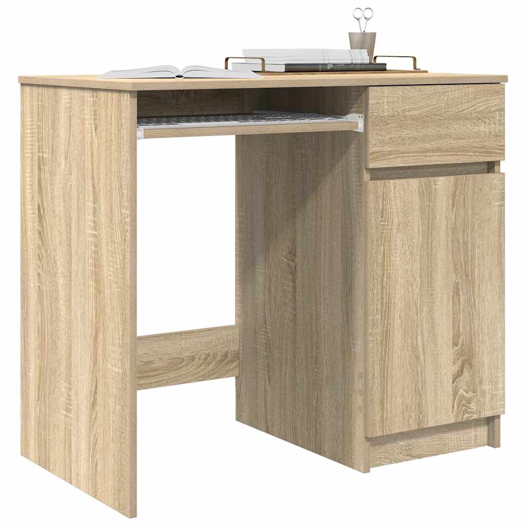 Desk Sonoma Oak 86x49x76 cm Engineered Wood