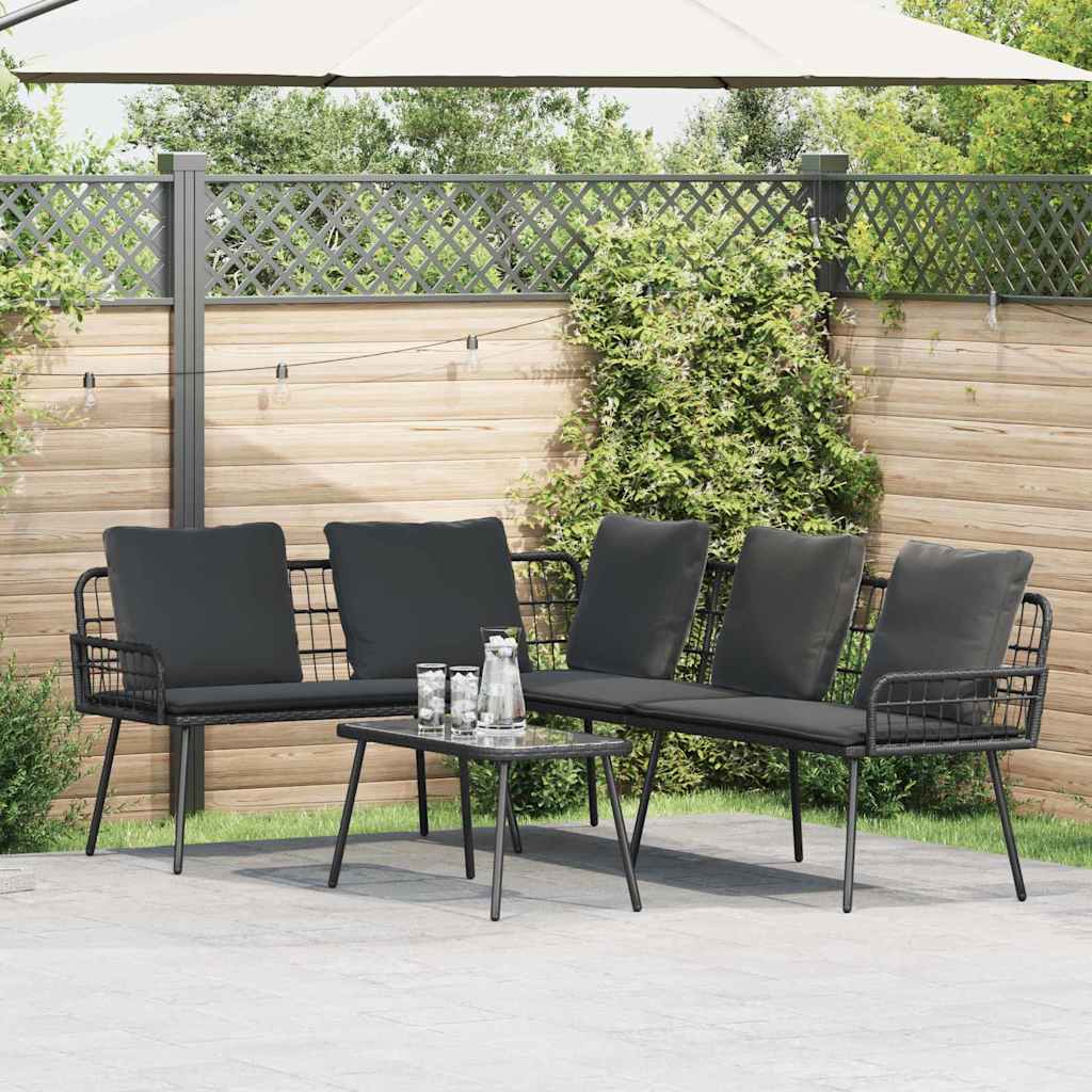 Sofa with Cushion Grey 61.5 x 123 x 82cm Metal