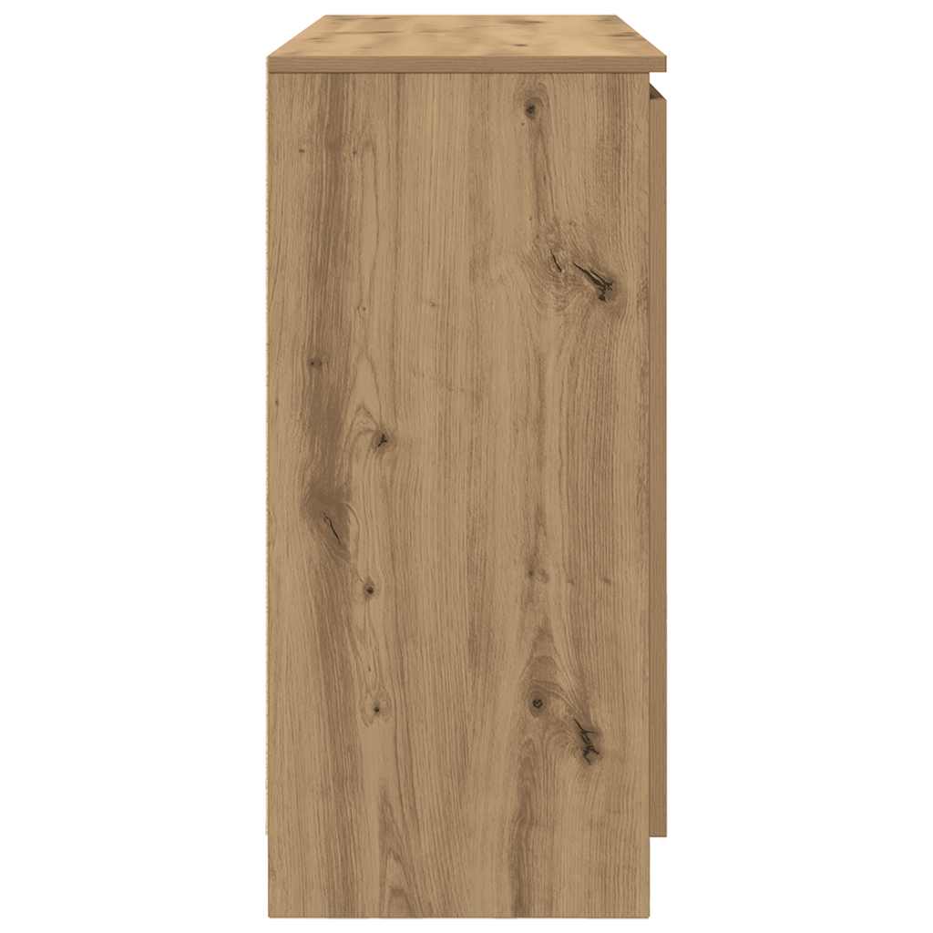 Sideboard with Drawers Artisan Oak 100.5x35x76 cm Engineered Wood