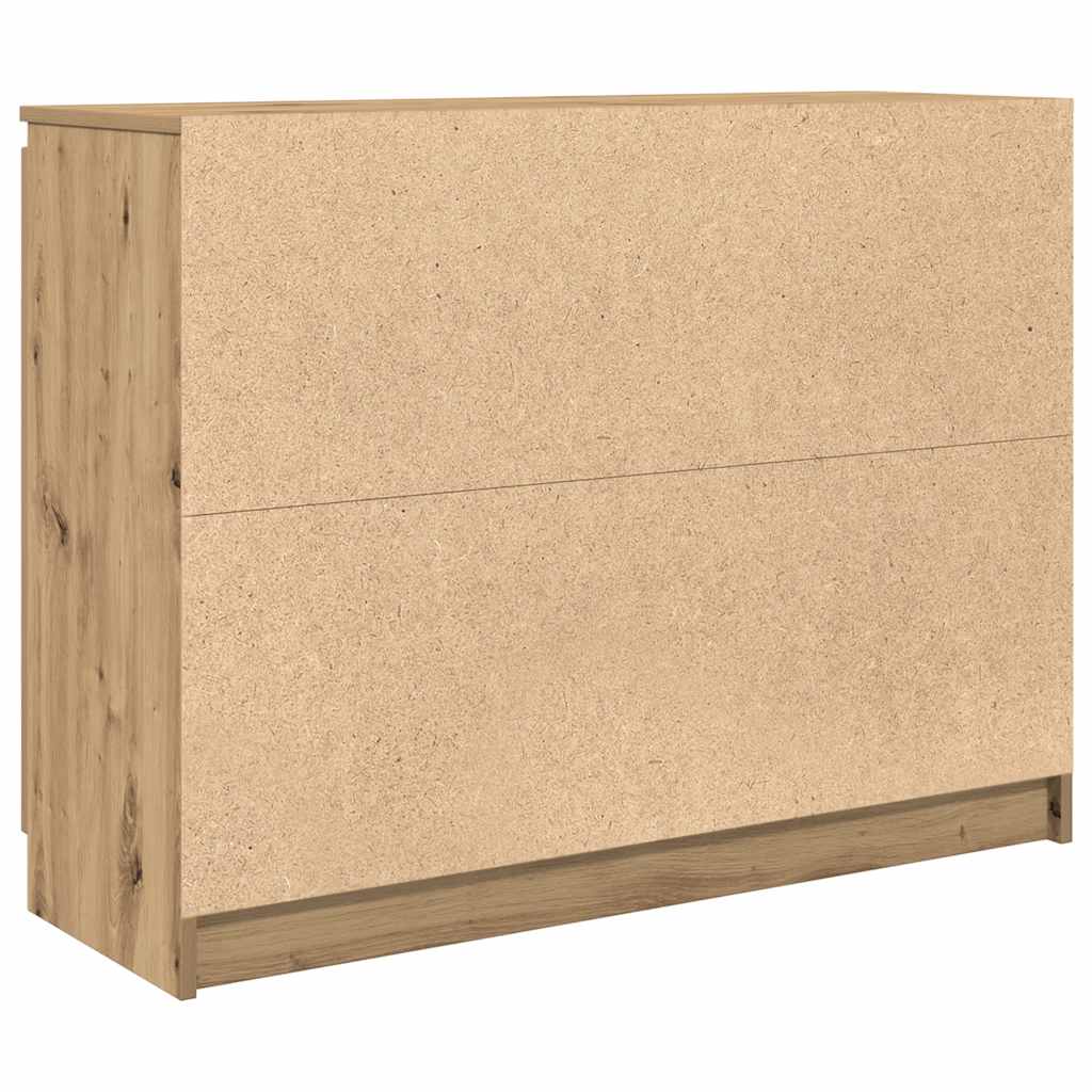 Sideboard with Drawers Artisan Oak 100.5x35x76 cm Engineered Wood