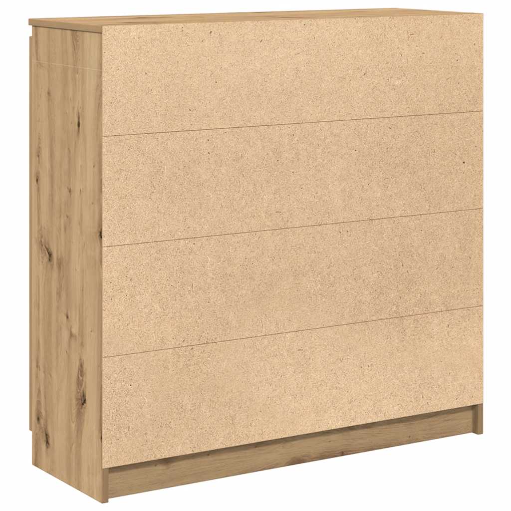 Sideboard with Drawers Artisan Oak 100.5x35x98.5 cm Engineered Wood