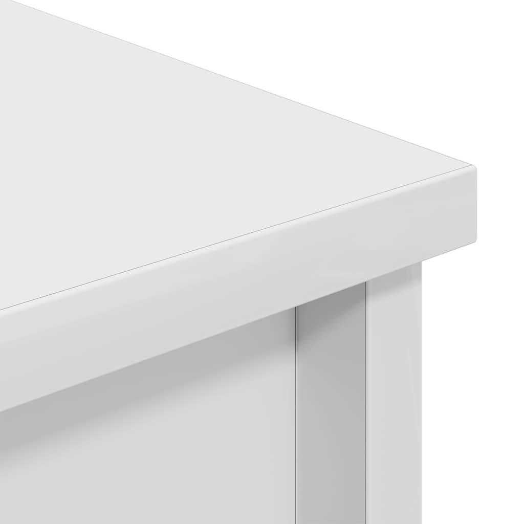 Highboard White 70x35x180 cm Engineered Wood