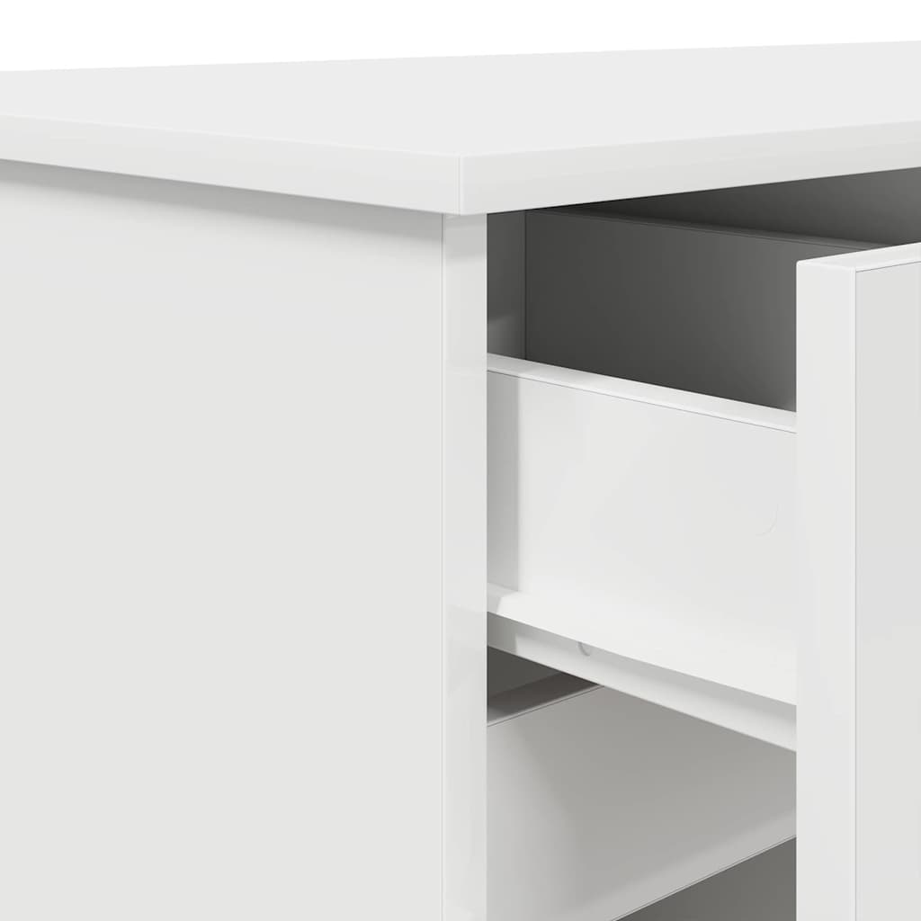 Desk White Engineered wood 140 x 49 x 76 cm