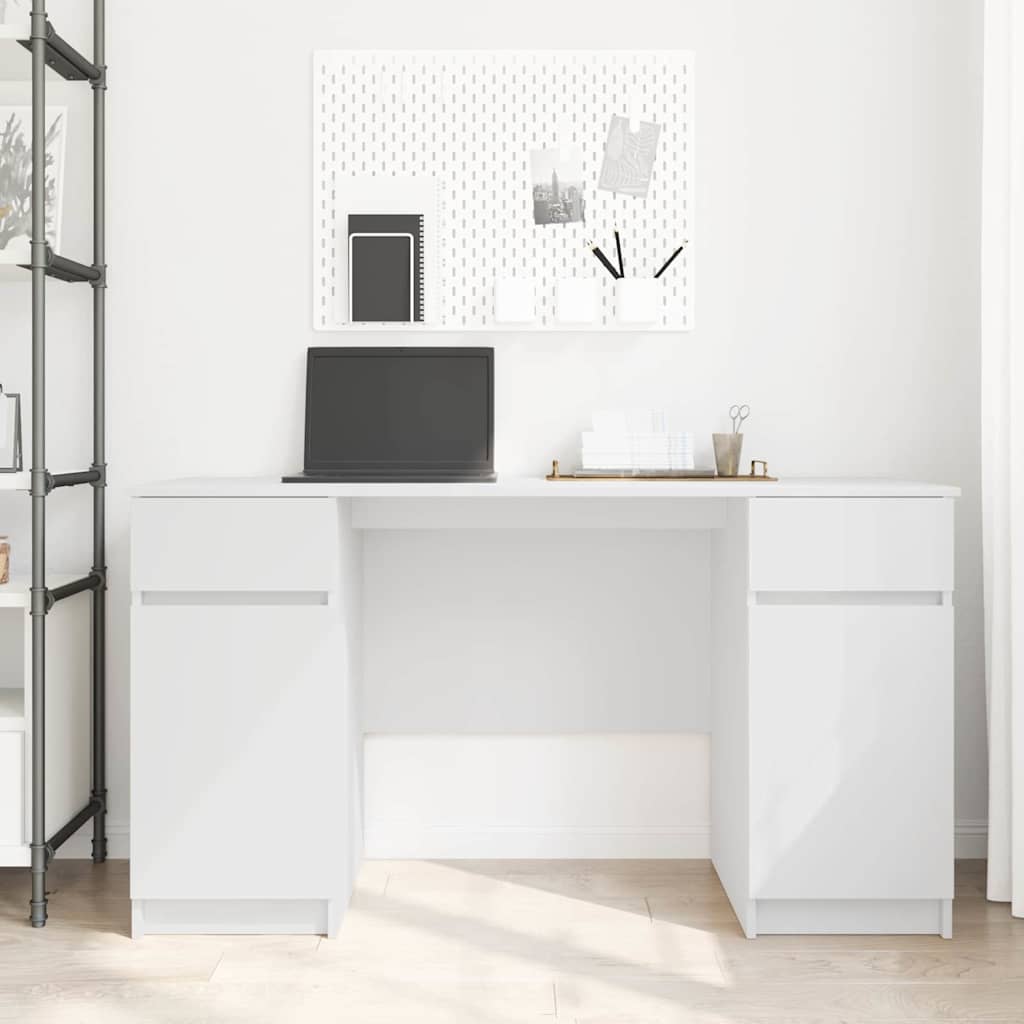 Desk White Engineered wood 140 x 49 x 76 cm