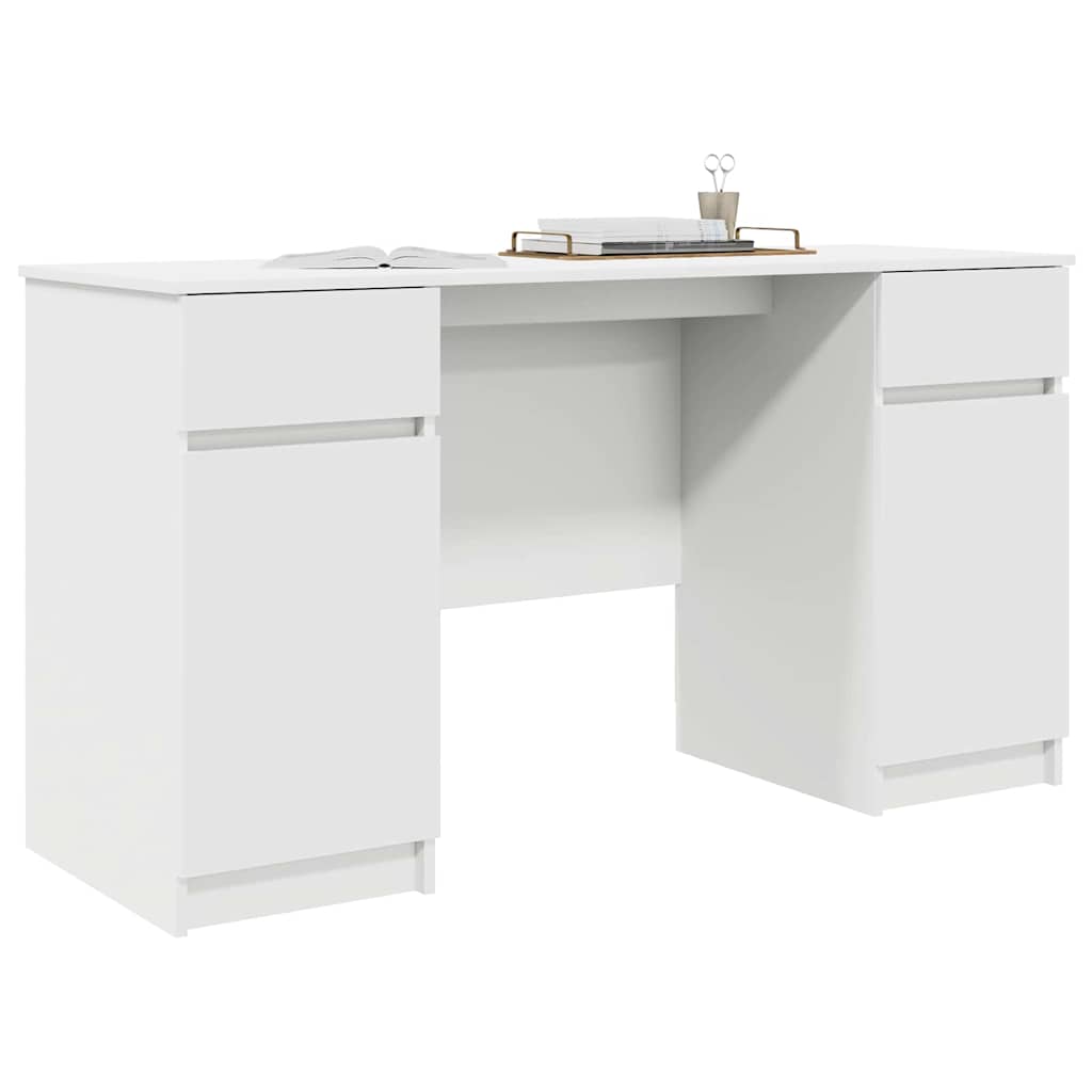 Desk White Engineered wood 140 x 49 x 76 cm