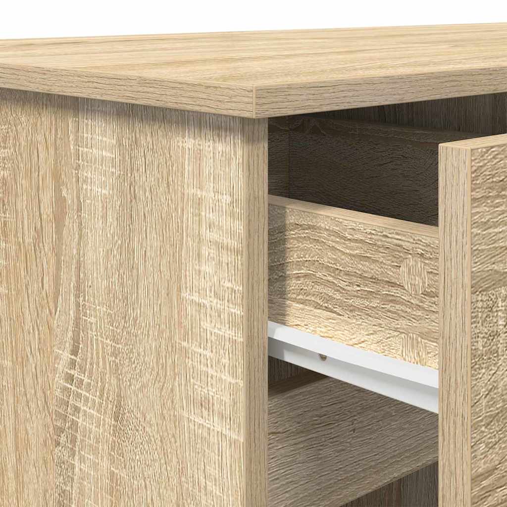 Desk Sonoma oak Engineered wood 140 x 49 x 76 cm