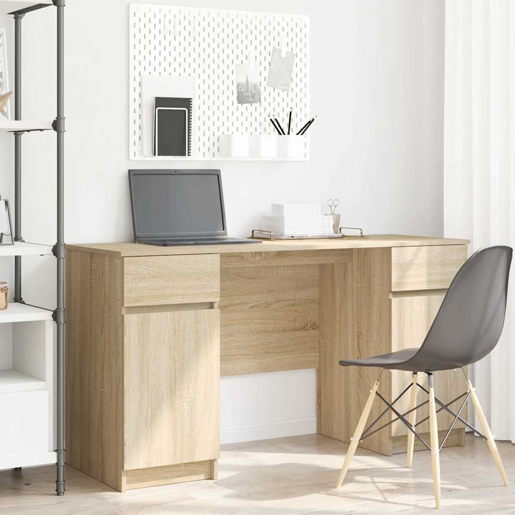 Desk Sonoma oak Engineered wood 140 x 49 x 76 cm