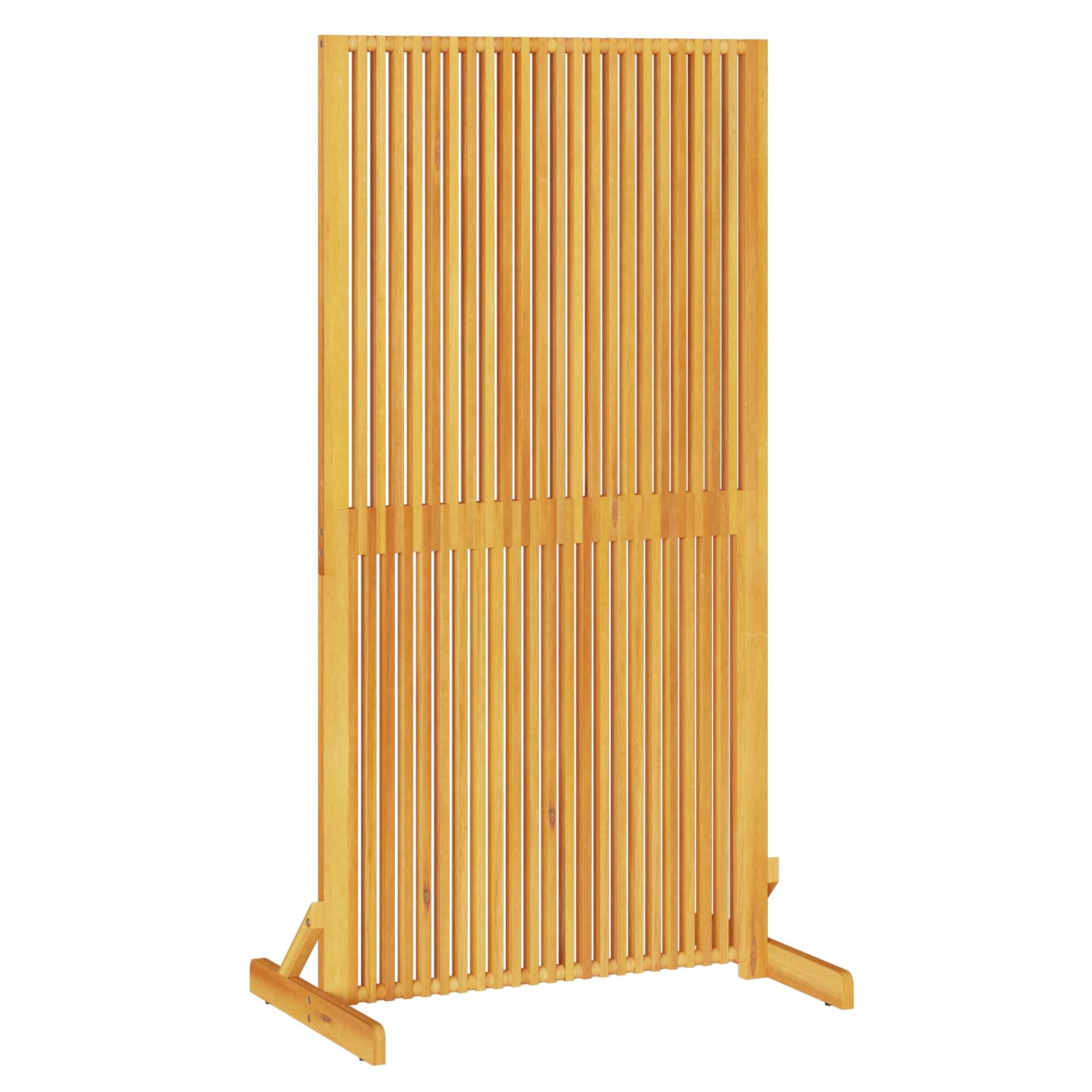 Privacy Screen Brown 79,5 x 50 x 150 cm Solid Acacia Wood