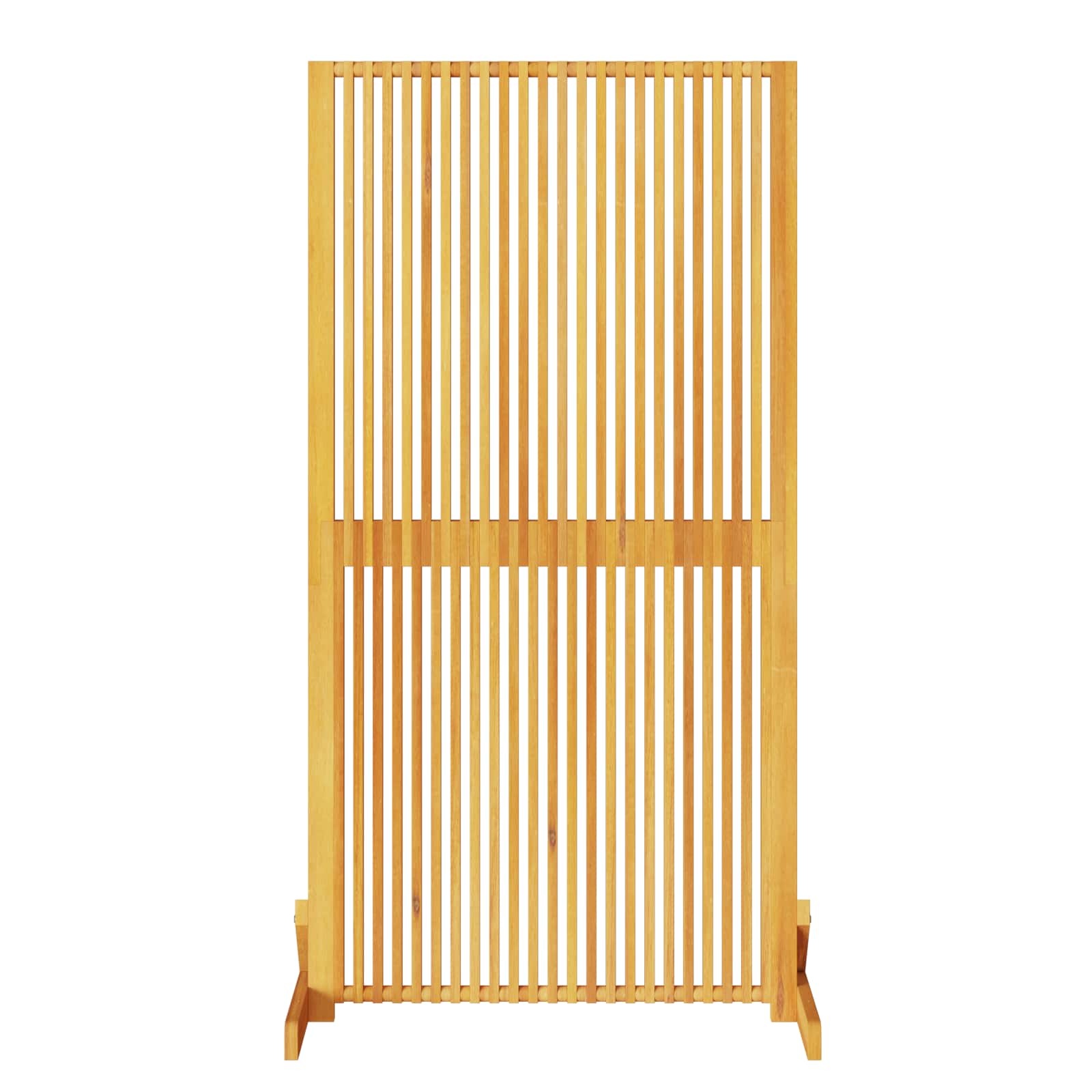 Privacy Screen Brown 79,5 x 50 x 150 cm Solid Acacia Wood