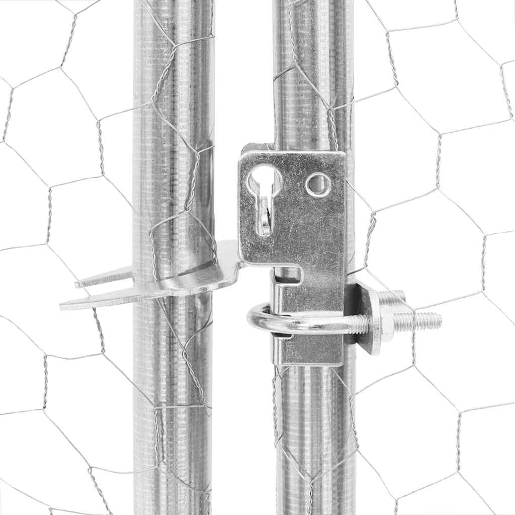 Chicken Run 2.5x4x2.25 m Galvanised Steel