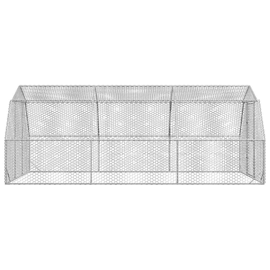 Chicken Run 2.5x6x2.25 m Galvanised Steel